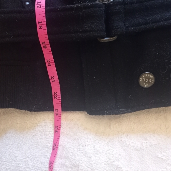 G Star Raw Denim Wool Blend Military Utility Belted Zip Up Vest - Picture 11 of 14